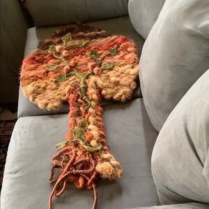 Handcrafted tree of life. Vintage 1960. Art wall